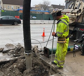 Hydroexcavation and foundation removal