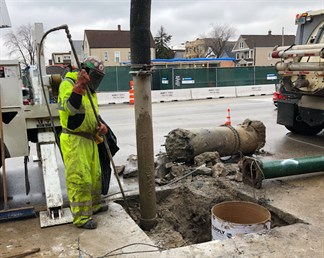 Hydroexcavation and foundation removal